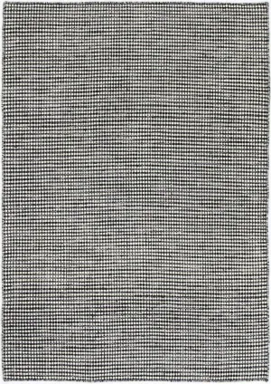 Scandi Charcoal Grey Reversible Wool Rug 200x290 cm