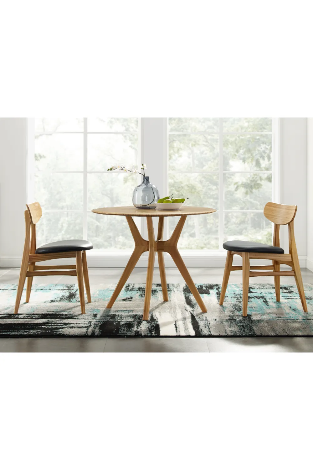 Scandinavian Bamboo Dining Chair (Set of 2) | Greenington Cassia