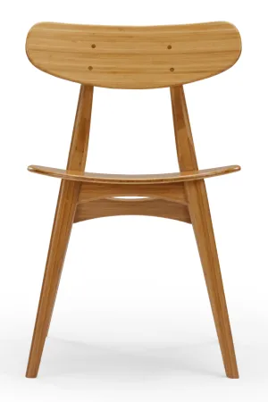 Scandinavian Bamboo Dining Chair (Set of 2) | Greenington Cassia