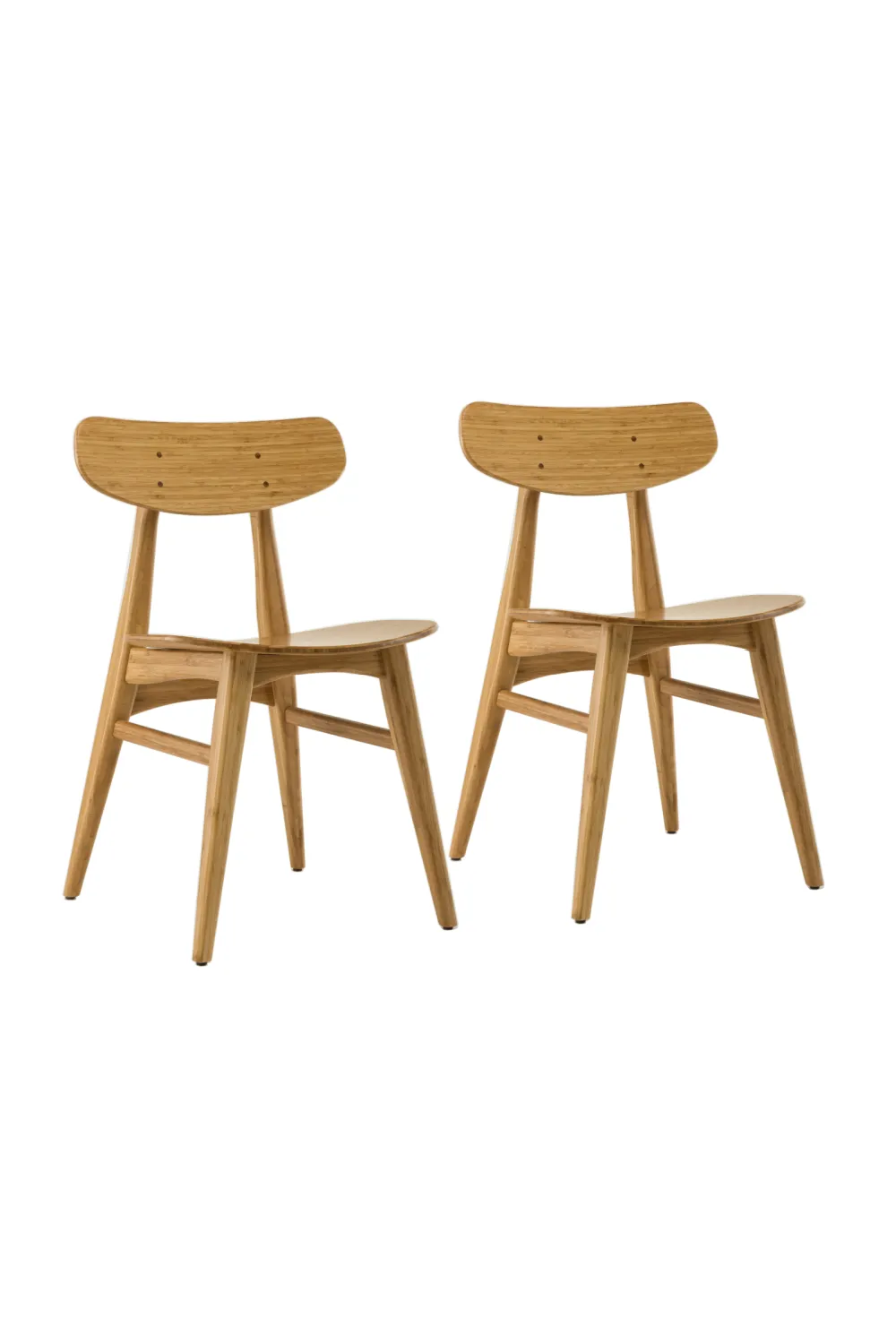 Scandinavian Bamboo Dining Chair (Set of 2) | Greenington Cassia