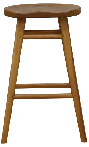 Scandinavian Solid Timber Counter Stool (Caramel)