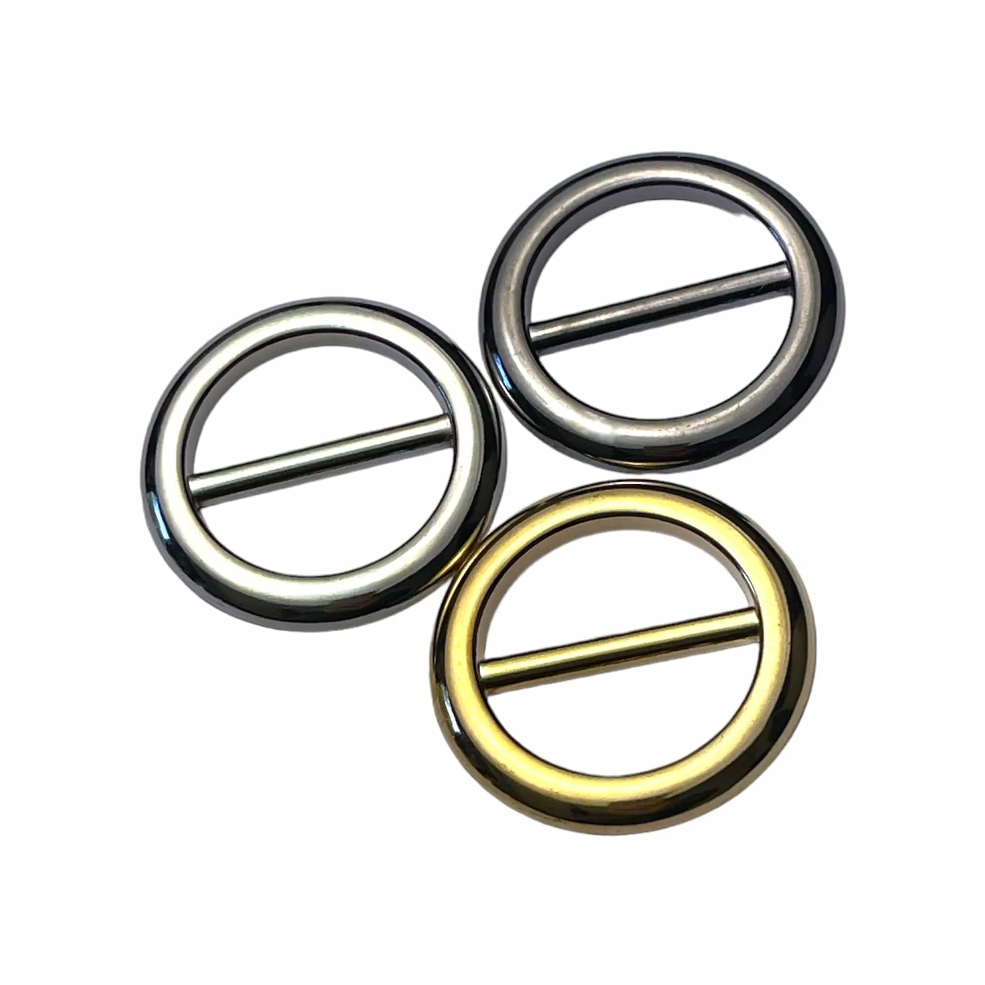 Scarf Circle Pins - Gold