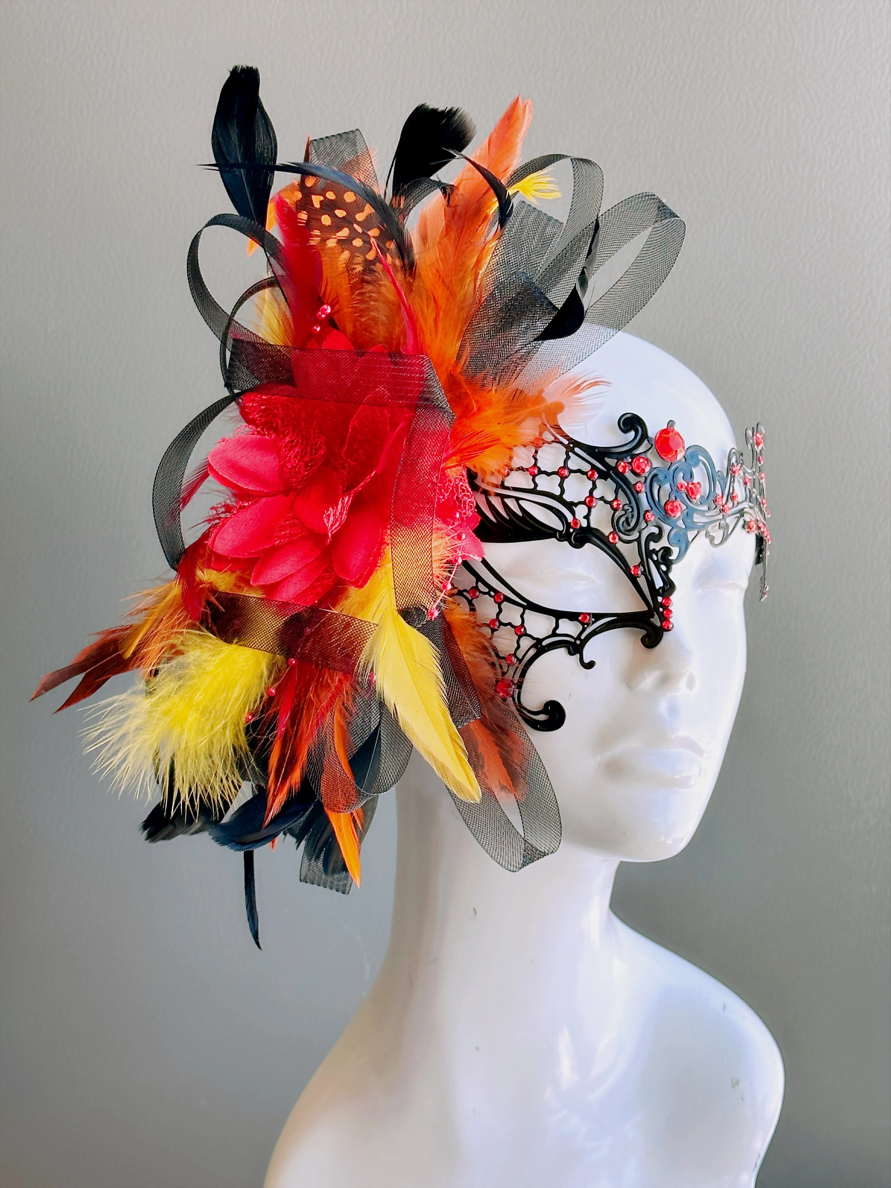 Scarlet Bird Mask - Women