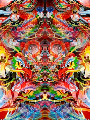 SCARLET FIRE PRINT (RICHARD BIFFLE REMIX LE of 13)