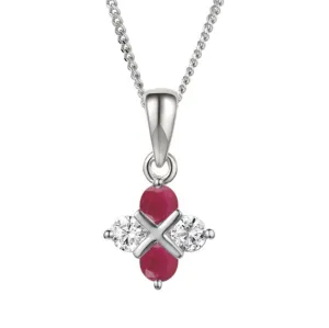 Scarlet Serenity Ruby Necklace