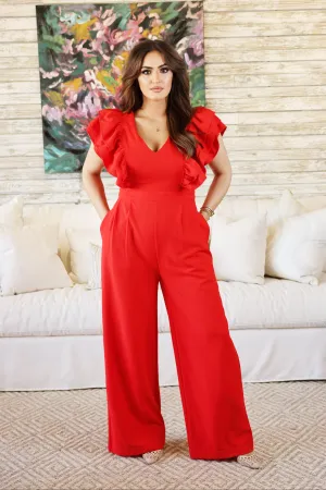 Scarlet Wide Leg Jumpsuit