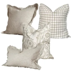 Scarlett Beige Country Cushion Collection