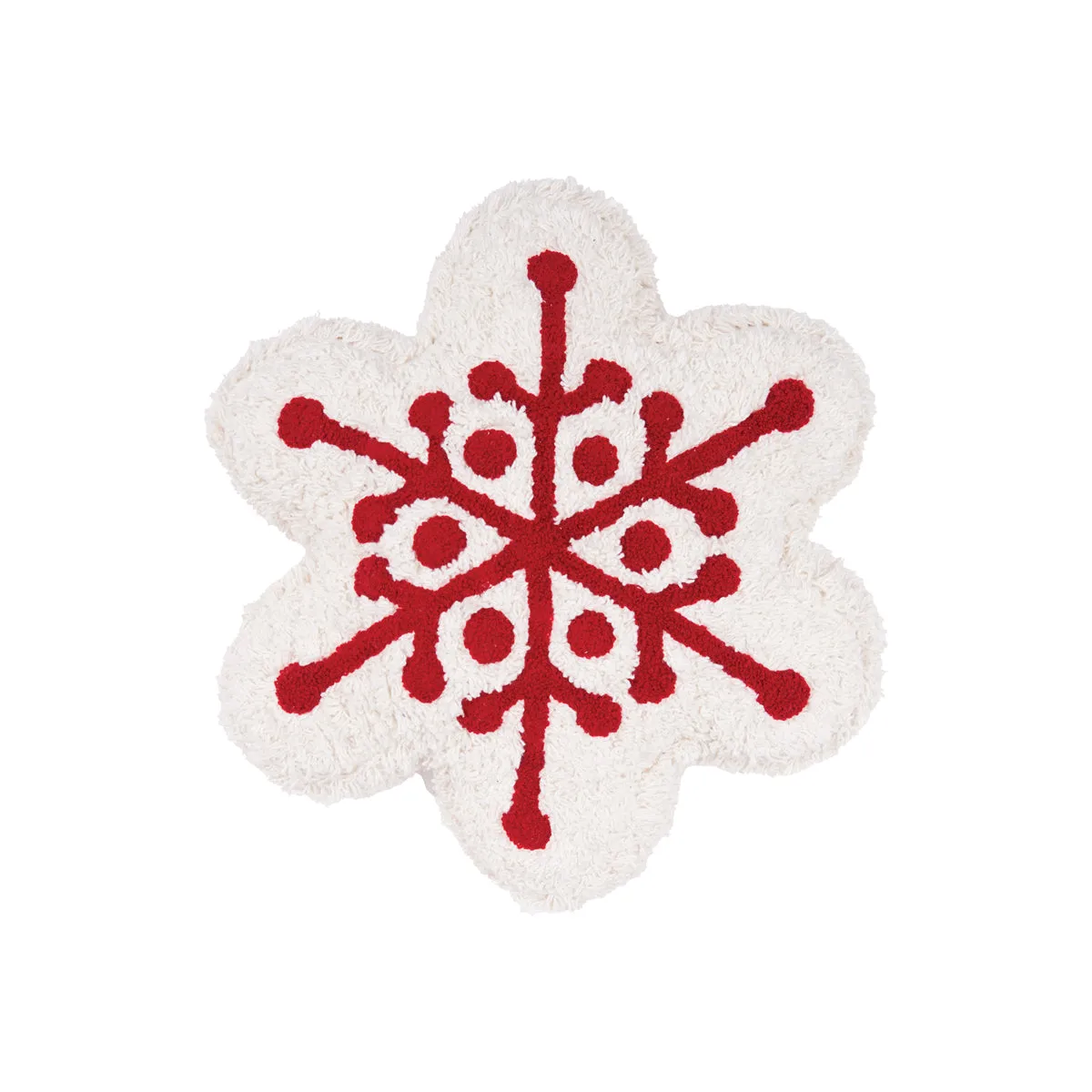 Scarlett Snowflake Shaped Pillow