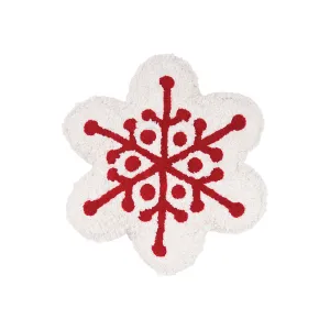 Scarlett Snowflake Shaped Pillow