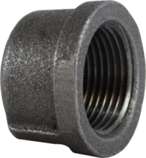 SCH 40 Black And Galvanized Malleable Iron CAPS - 150 PSI