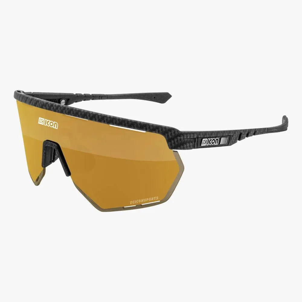 SCICON AEROWING CARBON MATT Sunglasses - MULTIMIRROR BRONZE LENSES