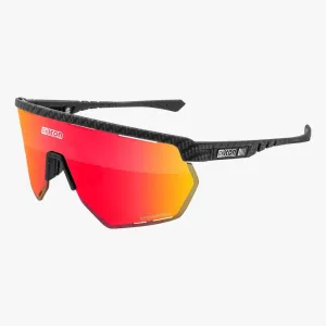 SCICON AEROWING CARBON MATT Sunglasses - MULTIMIRROR RED LENSES