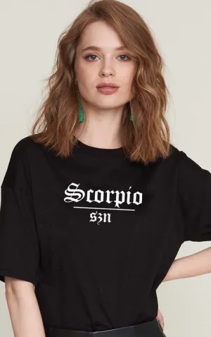 Scorpio Szn Star Signs Season Black T-Shirt