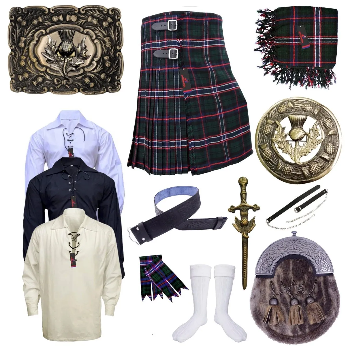 Scottish National Tartan Kilt - Embrace Scotland Forever