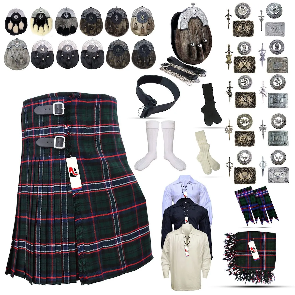 Scottish National Tartan Kilt - Embrace Scotland Forever