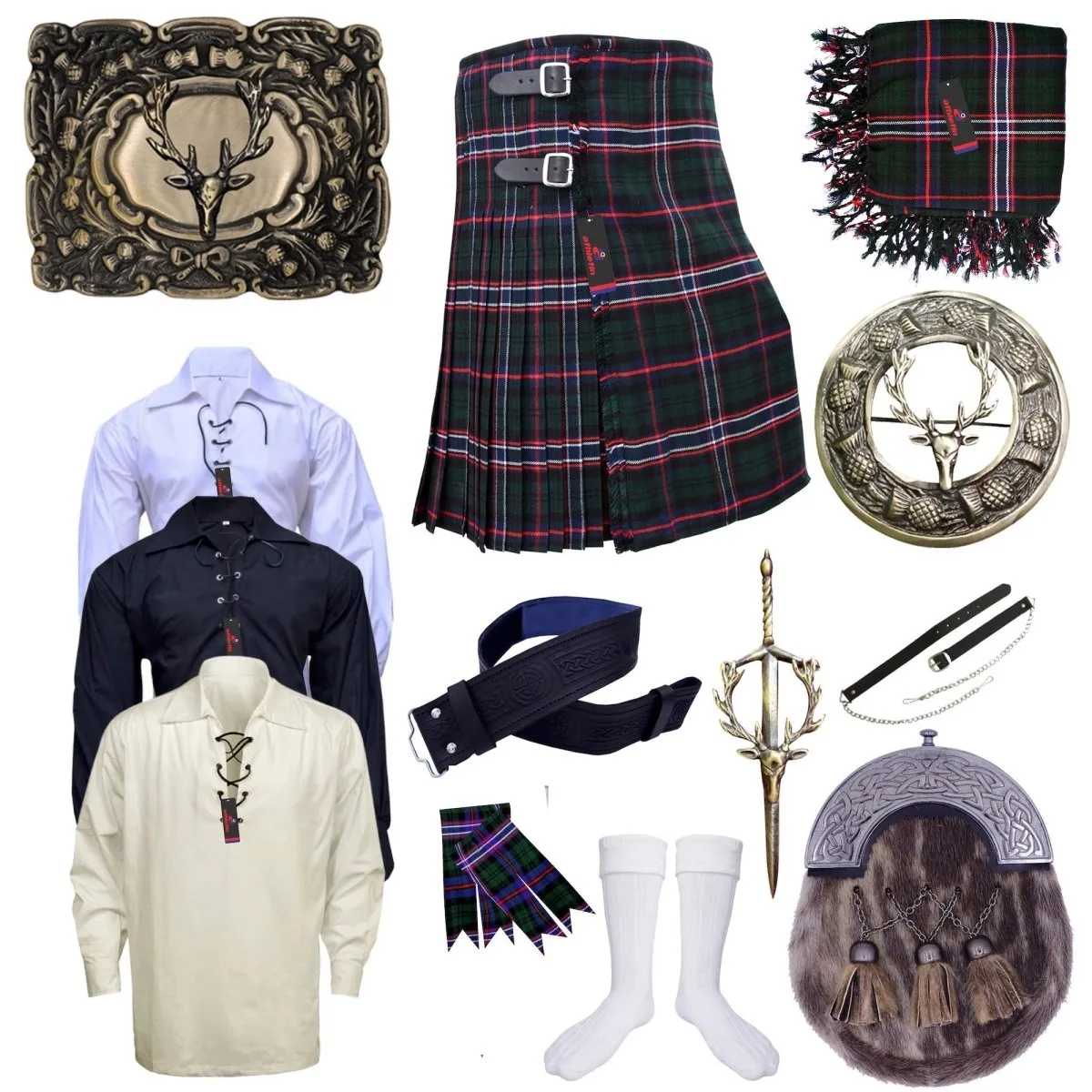 Scottish National Tartan Kilt - Embrace Scotland Forever