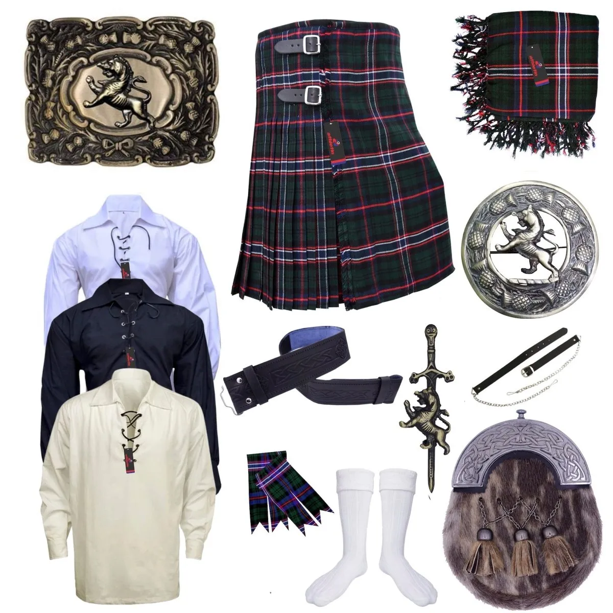 Scottish National Tartan Kilt - Embrace Scotland Forever