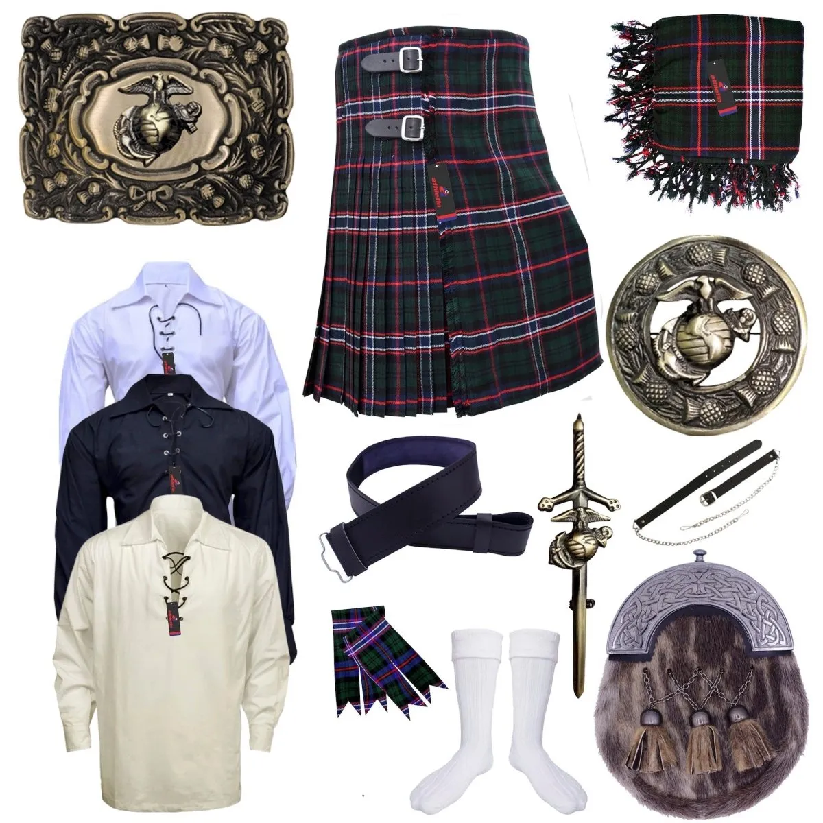 Scottish National Tartan Kilt - Embrace Scotland Forever