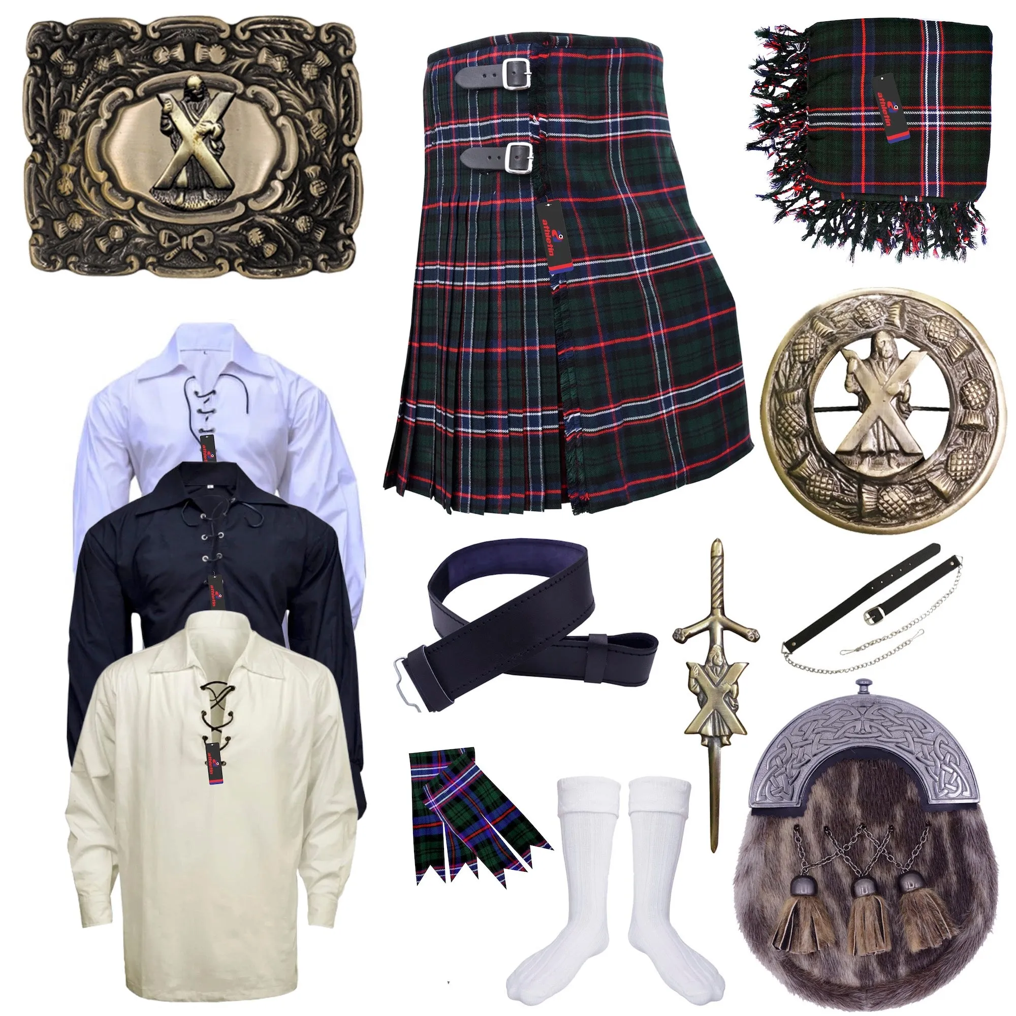 Scottish National Tartan Kilt - Embrace Scotland Forever