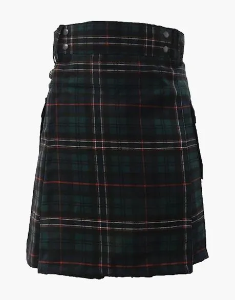 Scottish National Tartan Utility Kilt for Men