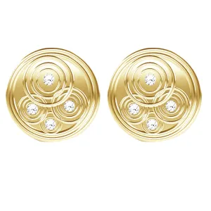 Scottish Rain Droplets Diamond Stud Earrings in Yellow Gold