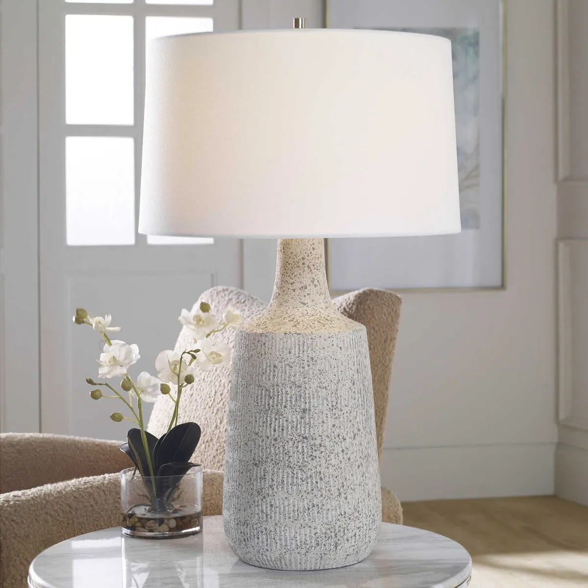 Scouts White Table Lamp