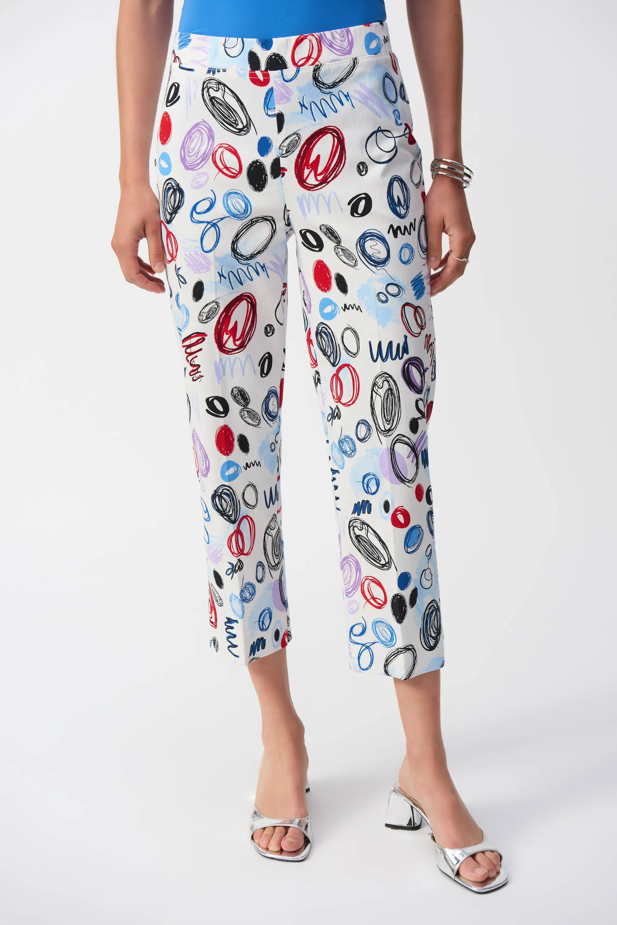 SCRIBBLE SPOTS CROP PANT