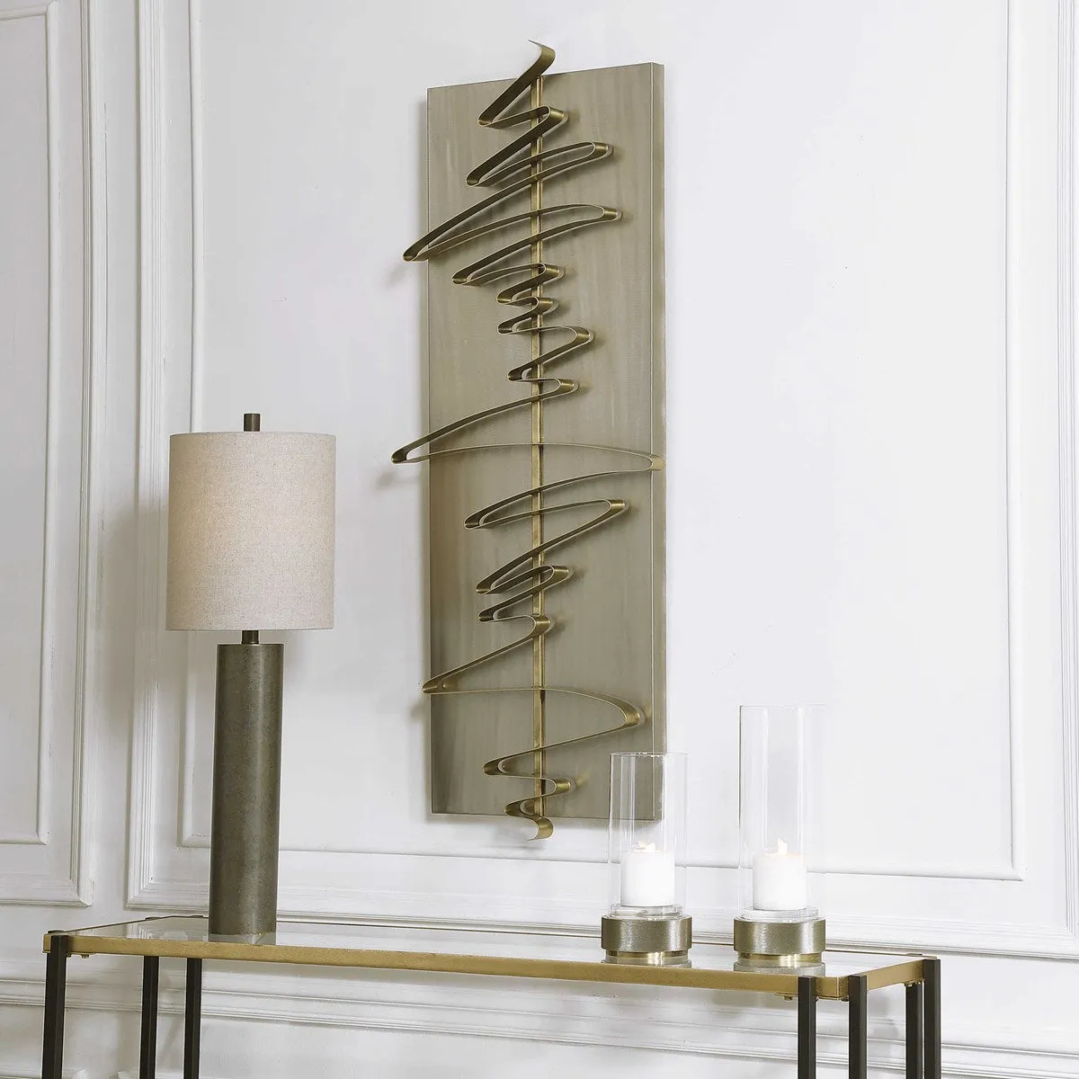 Script Modern Metal Wall Decor