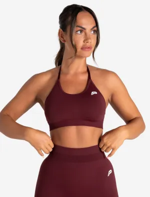 Scrunch Seamless Sports Bra - Dark Cherry