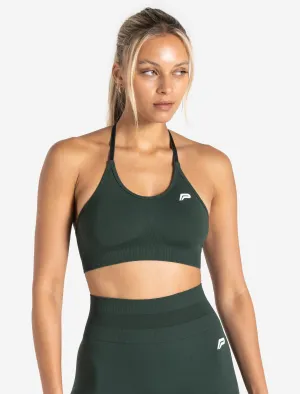 Scrunch Seamless Sports Bra - Forest Green