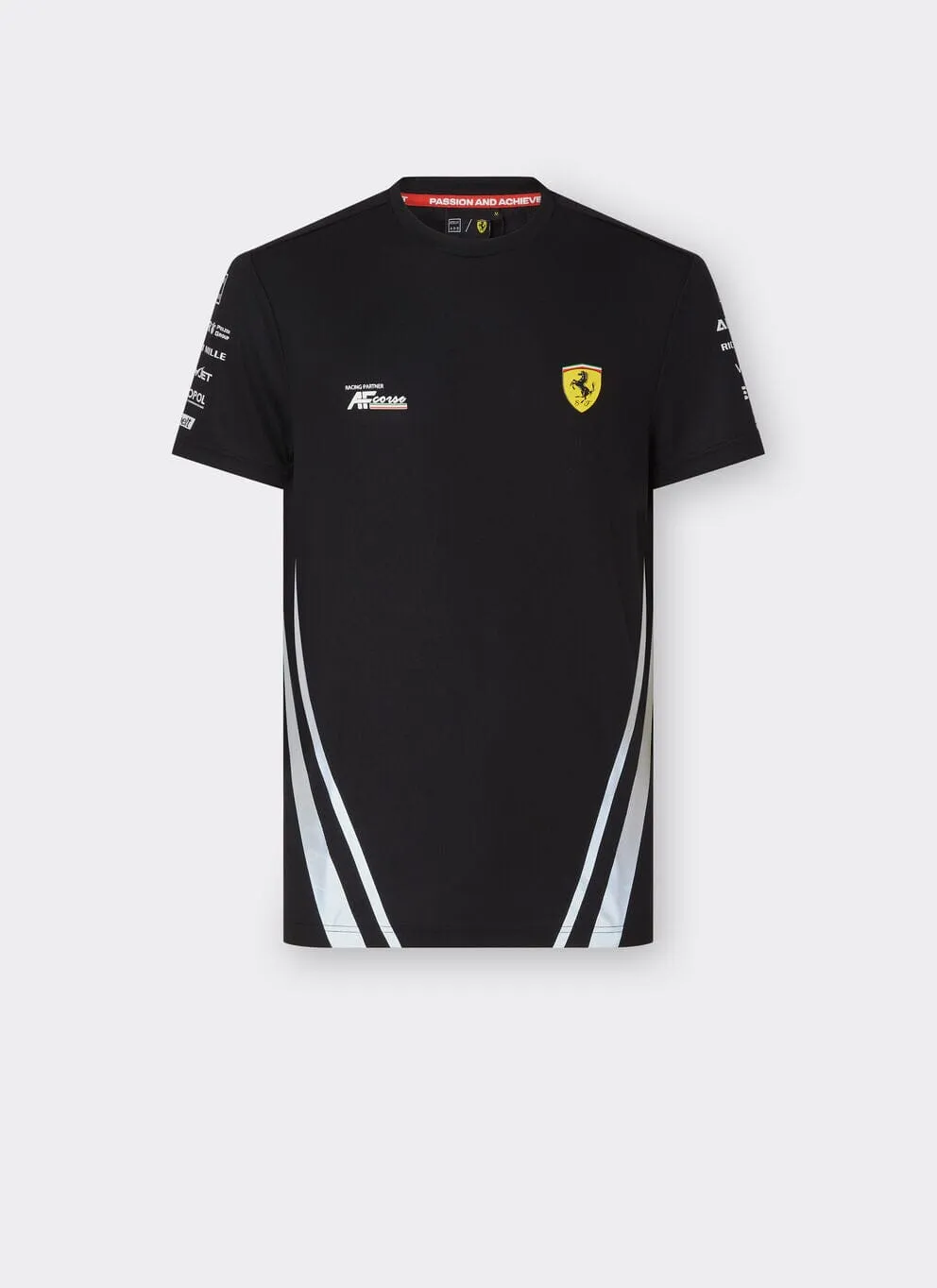 Scuderia Ferrari Hypercar Le Mans 2024 Men's Safety T-Shirt - Yellow/Black/White