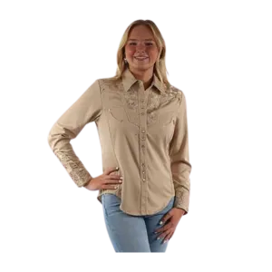 Scully Leather Women's Tooled Sand Shirt