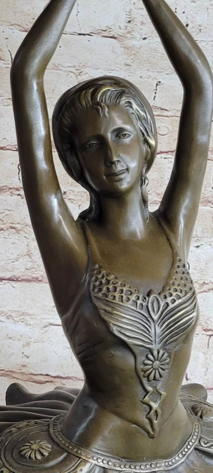 Sculpture by Swiss Artist Collet Bronze w/ Brown Patina Ballerina Limited Edition