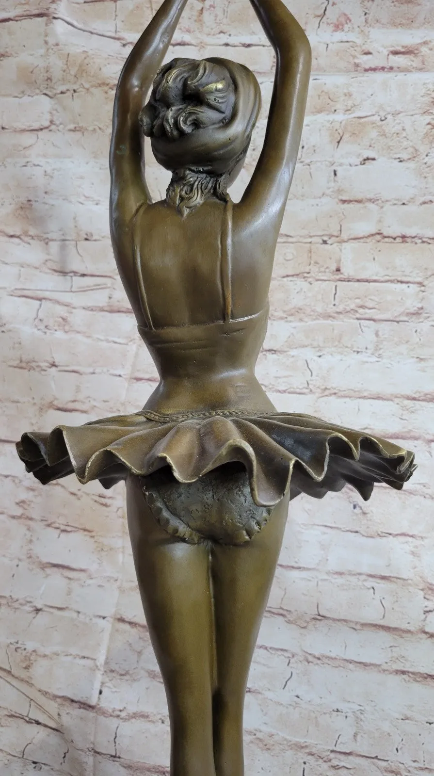 Sculpture by Swiss Artist Collet Bronze w/ Brown Patina Ballerina Limited Edition