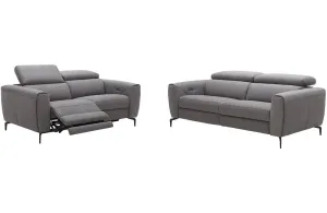 Scuzzo Gray Fabric Sofa Loveseat and Chair