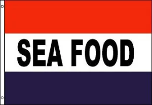 Sea Food Polyester Flag Banner Sign