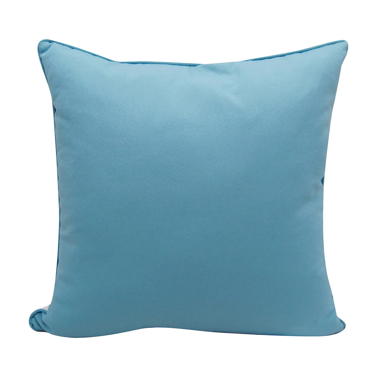 Sea Glass Coral Pattern Embroidered Indoor Outdoor Pillow