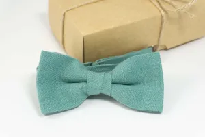 Sea green bow tie for boys or adults | Sea Green wedding bow tie