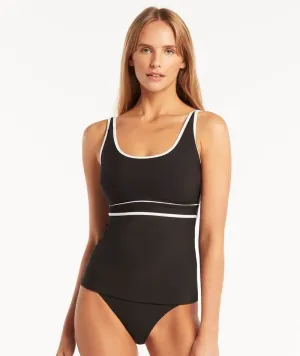 Sea Level Elite DD-E Cup Singlet Top - Black