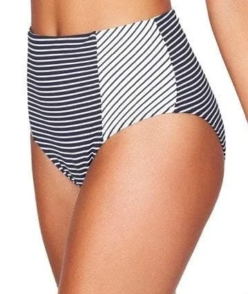 Sea Level Paloma Stripe High Waist Brief - Navy/White