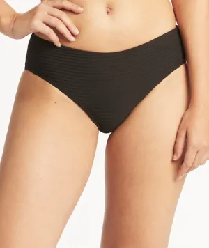 Sea Level Spinnaker Mid Bikini Brief - Black