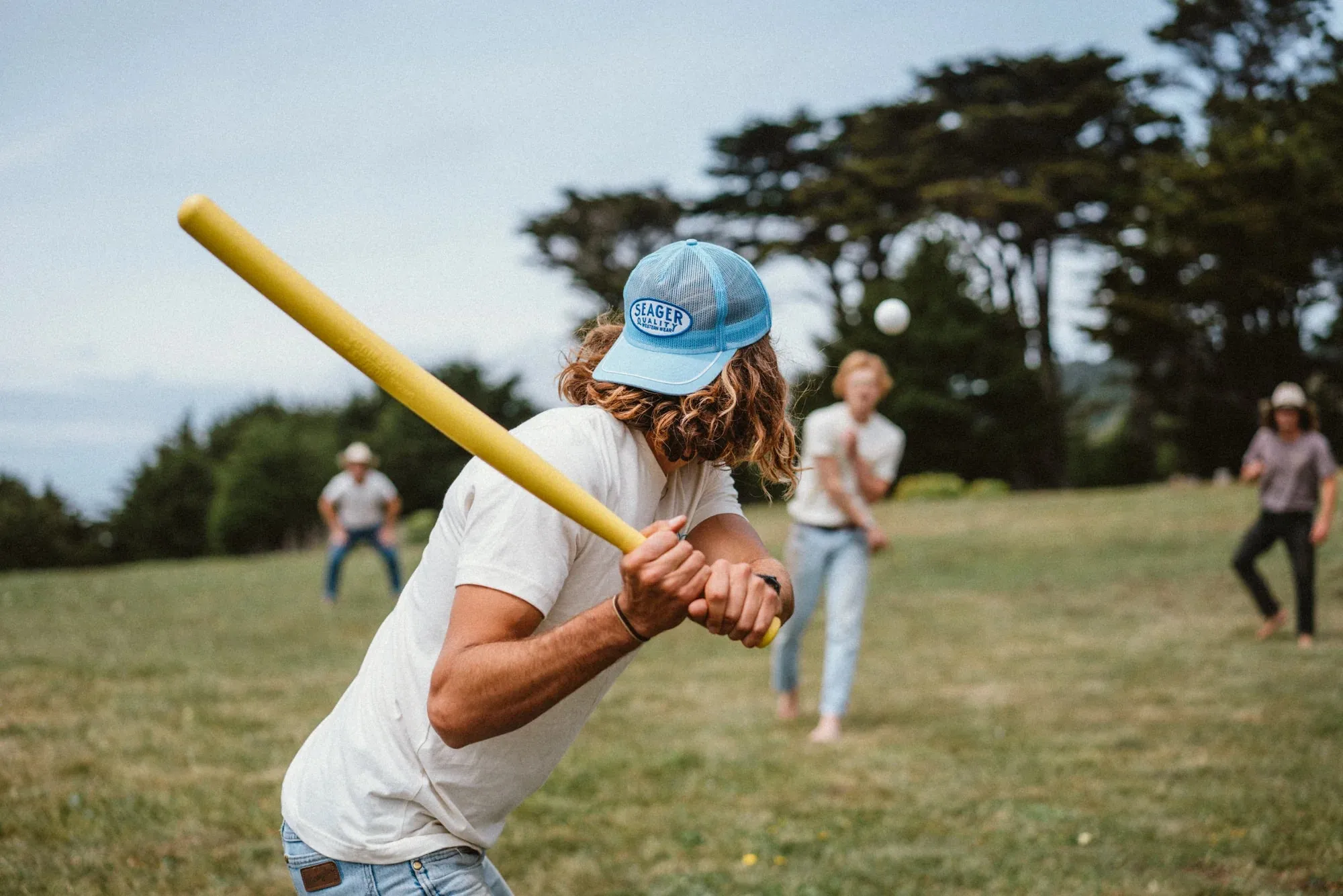 SEAGER OLD TOWN ALL MESH SNAPBACK - LIGHT BLUE