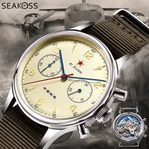 SEAKOSS 1963 Pilot Chronograph Watch