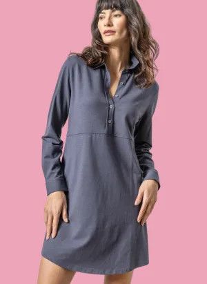 Seamed Shirt Dress