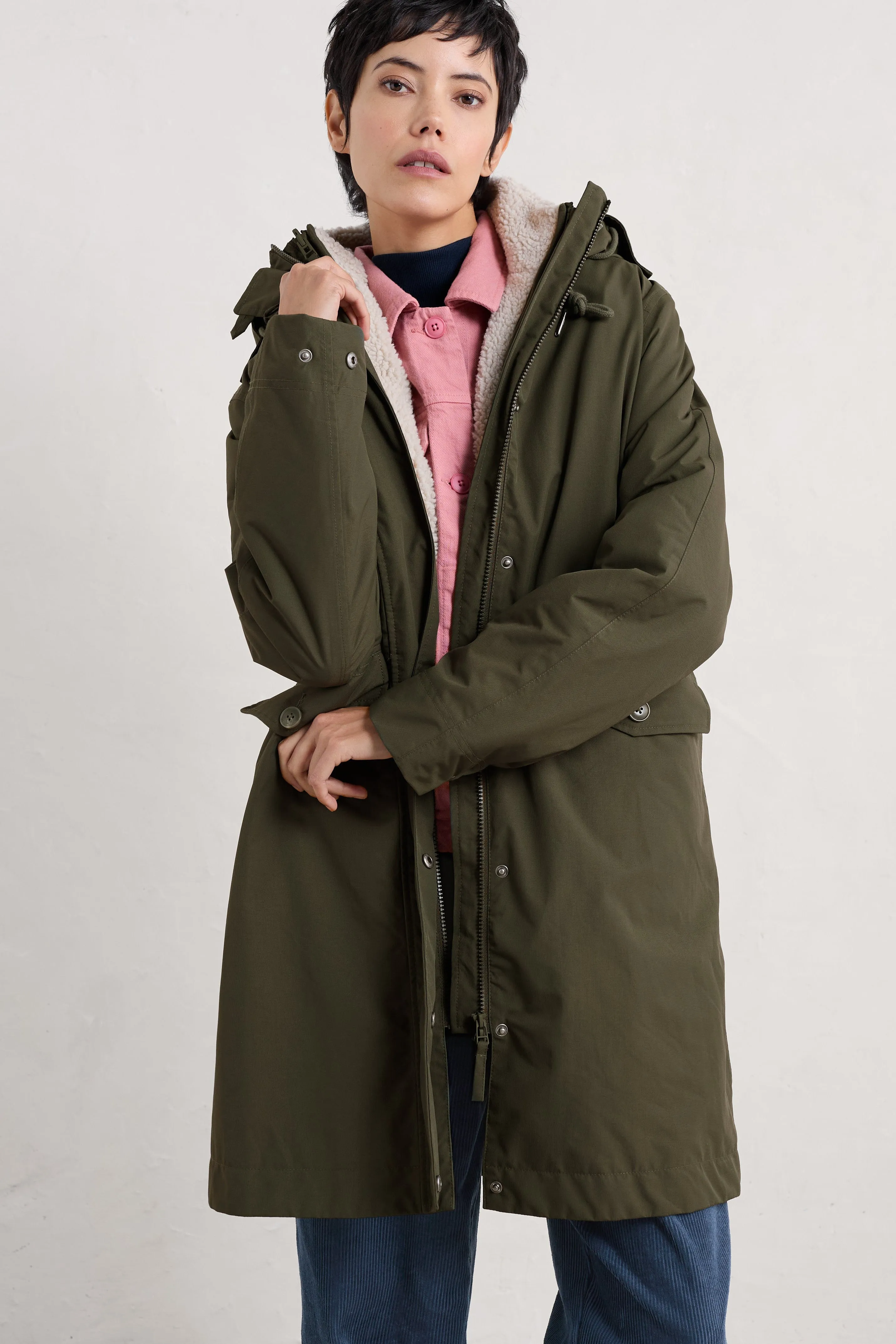 Seasalt Holdfast Parka in Highland