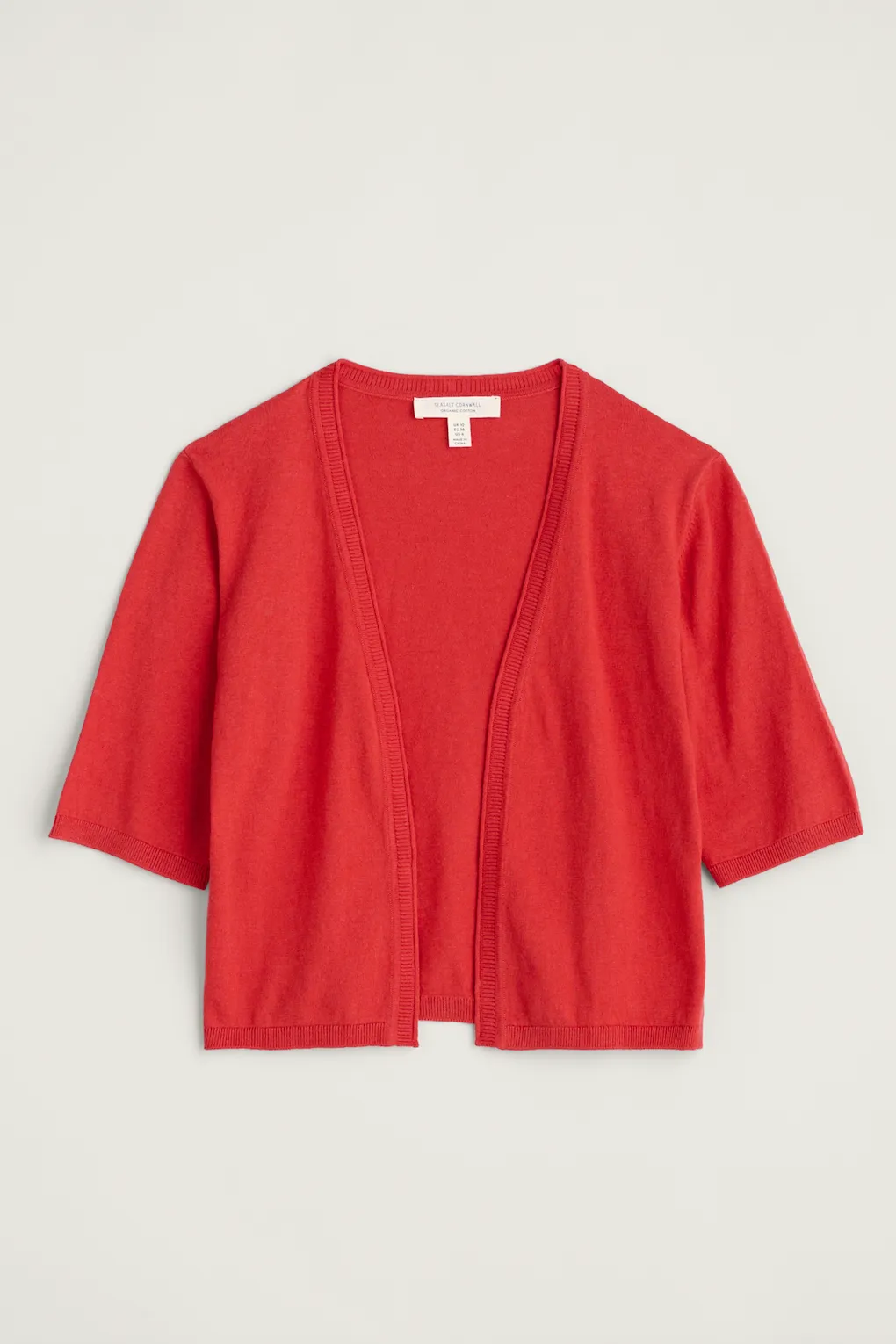 Seasalt Maria Organic Cotton Cardigan - Tomato