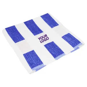 Seaside Beach Towel, We with Blue Stripes