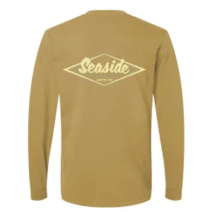 Seaside Surf  Garment Dyed Vintage Logo L/S Tee - Cider