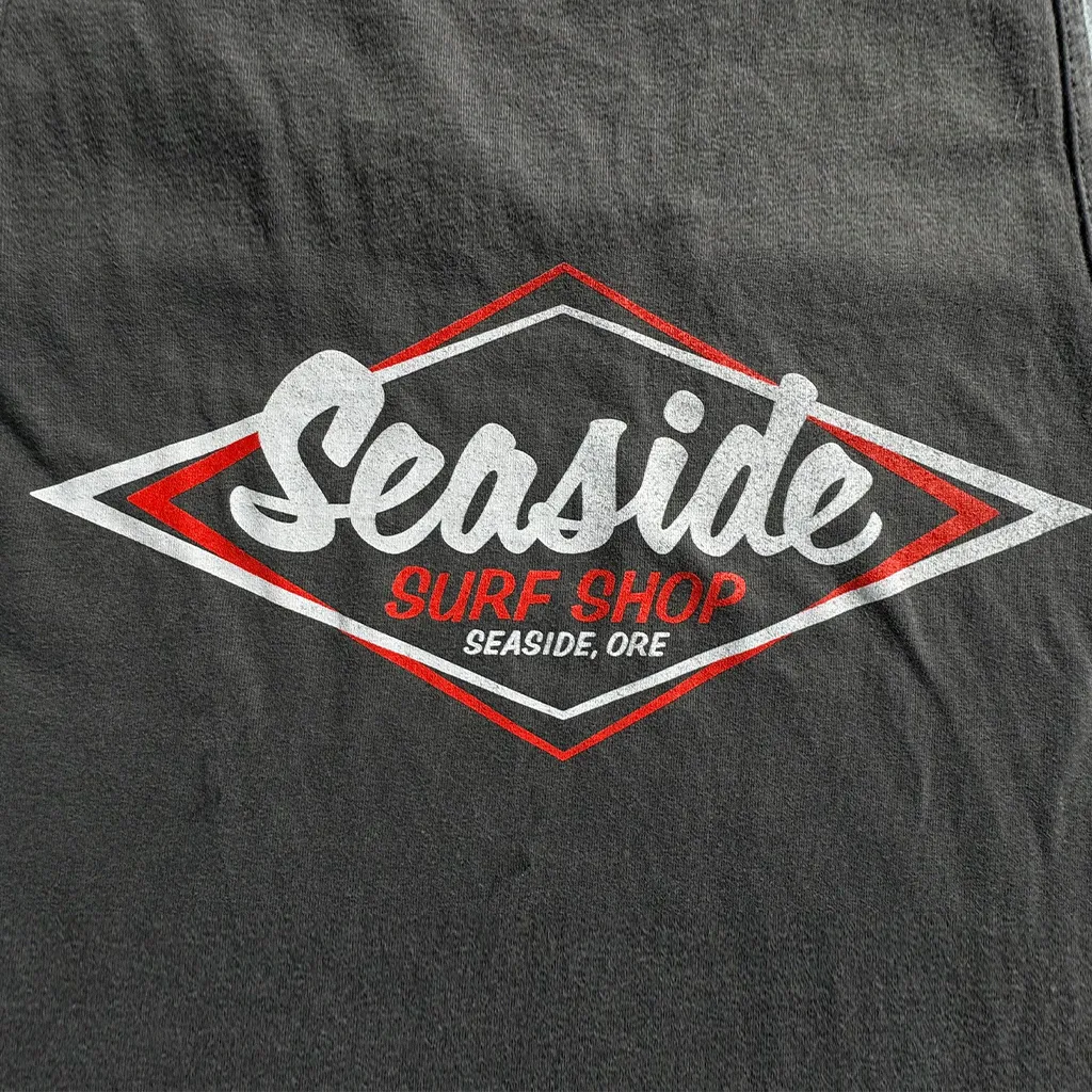 Seaside Surf Garment Dyed Vintage Logo S/S Tee - Smoke