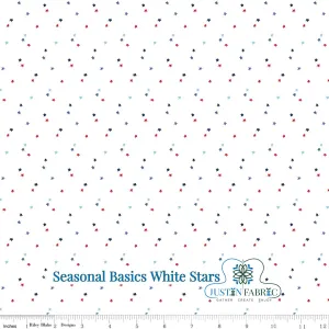 Seasonal Basics Stars White Yardage by Christopher Thompson | Riley Blake Designs